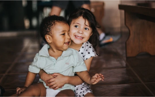 Toddler coloring activity in classroom